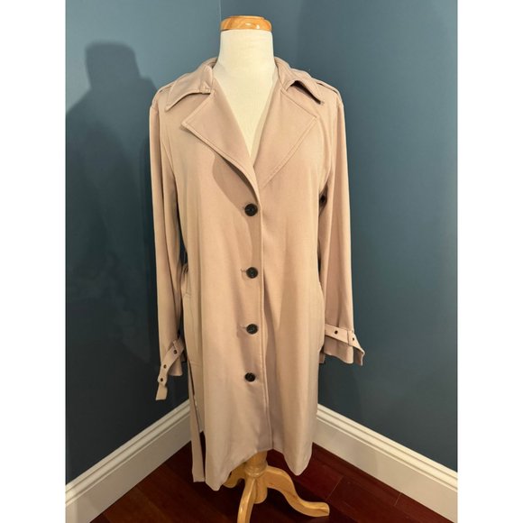 Simply Vera - Vera Wang Pleated Trench Coat - Picture 4 of 6